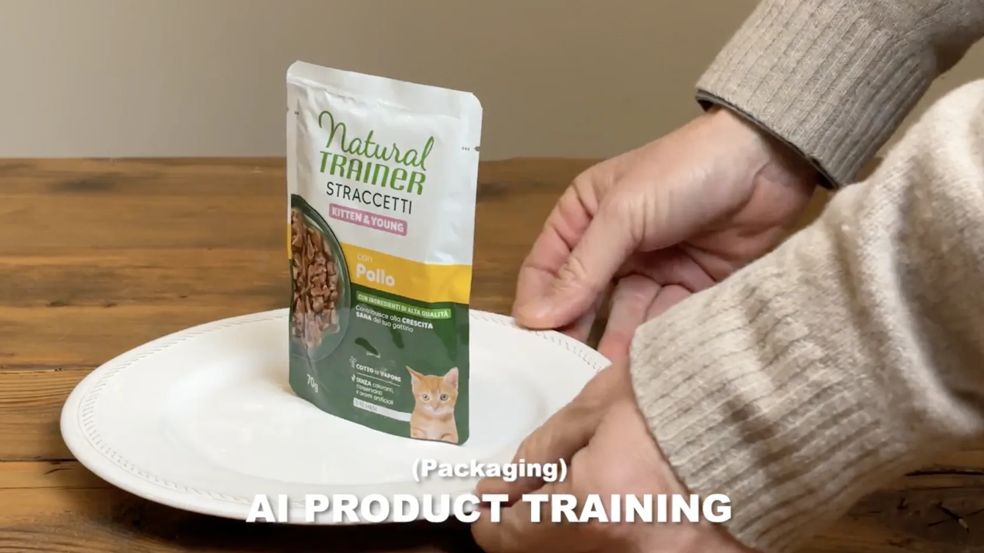Affinity Natural Trainer, AI product training: packaging