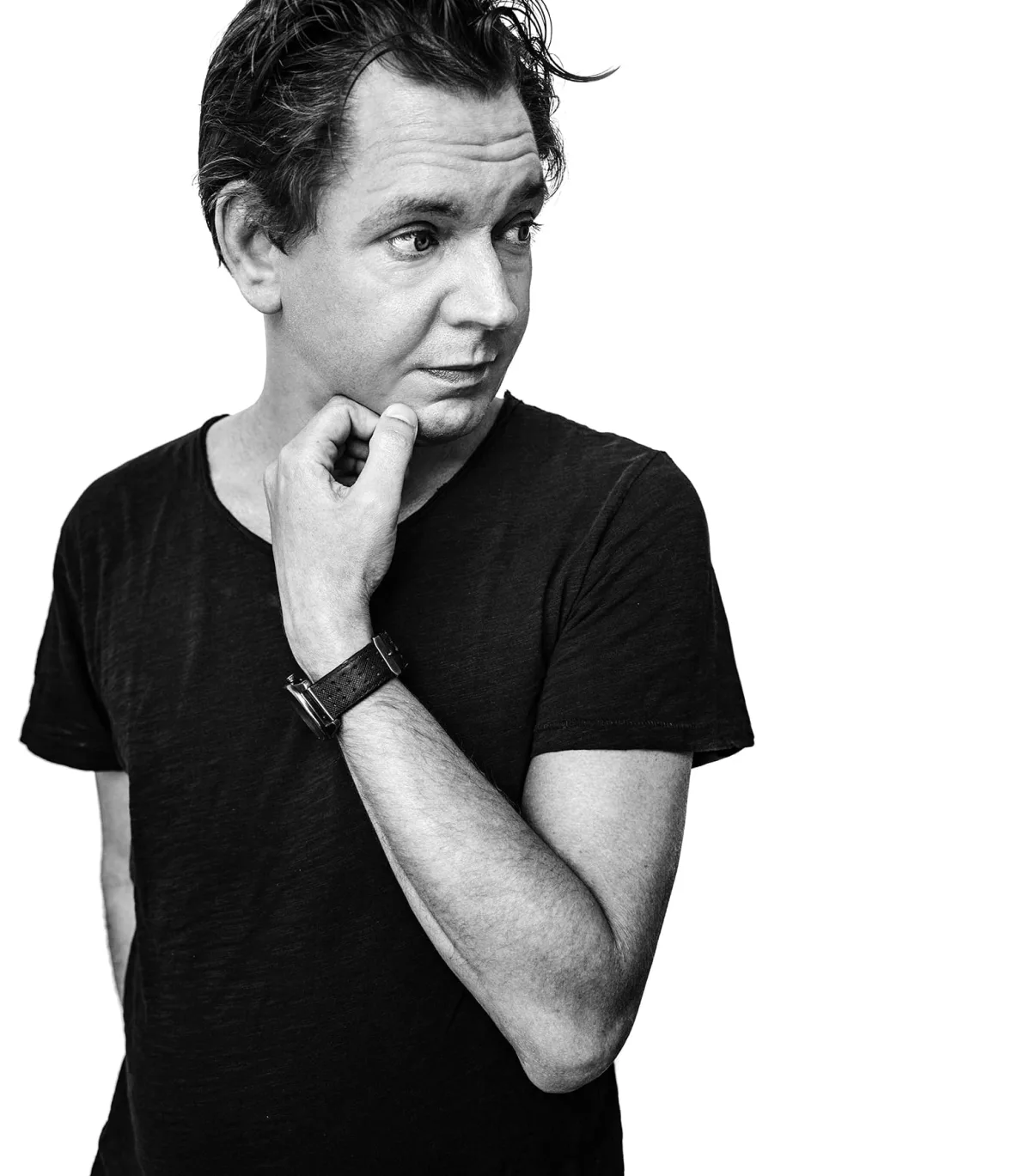 Retrato en blanco y negro del director Florian Meimberg