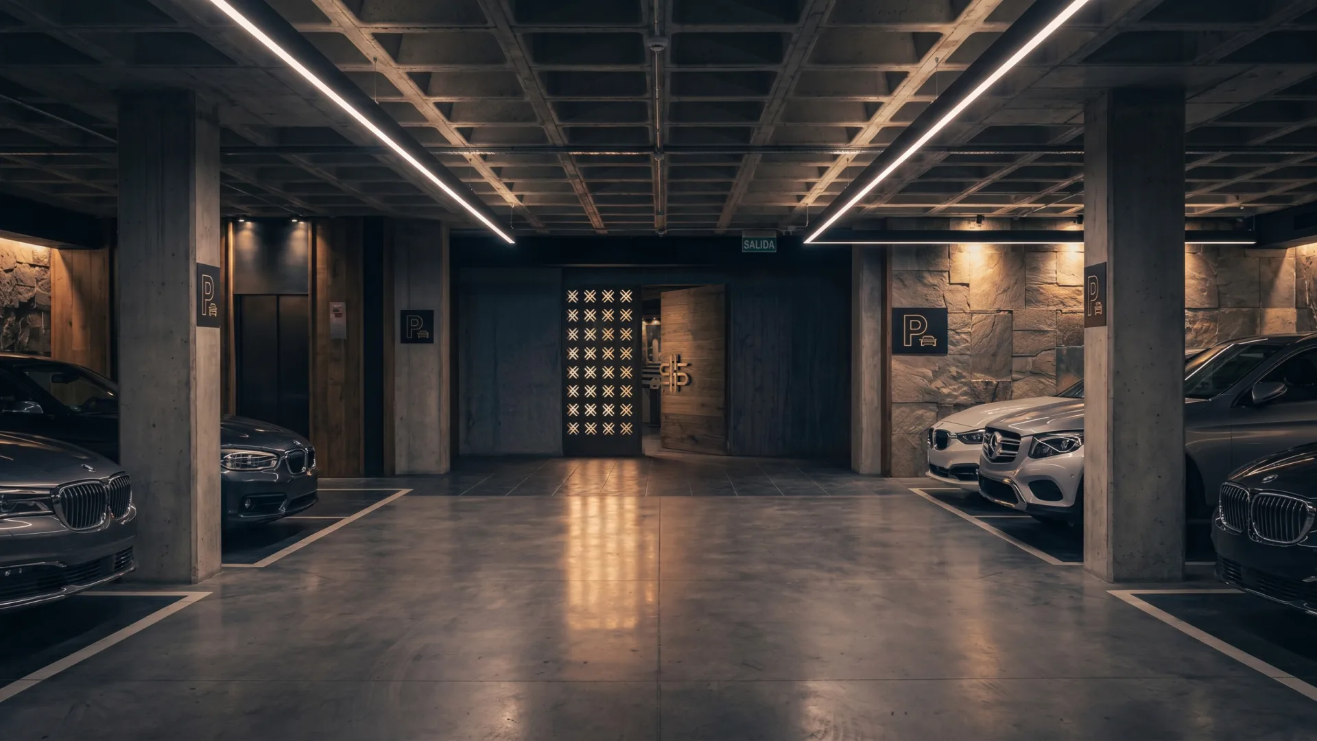 Gemswell Society, película con IA: el aparcamiento privado y la entrada del club