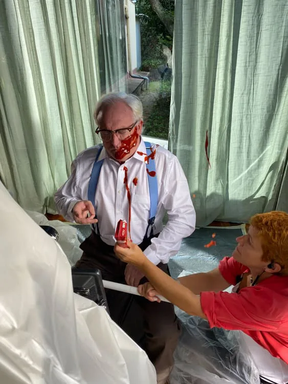 Heinz Tomato Frito, behind the scenes: preparing the ketchup scene