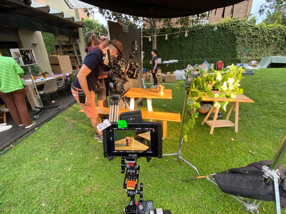 Heinz Tomato Frito, behind the scenes: shooting in the garden