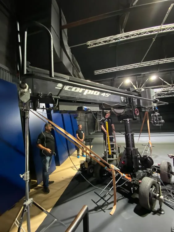 ISDIN Retinal, behind the scenes: motorized camera crane