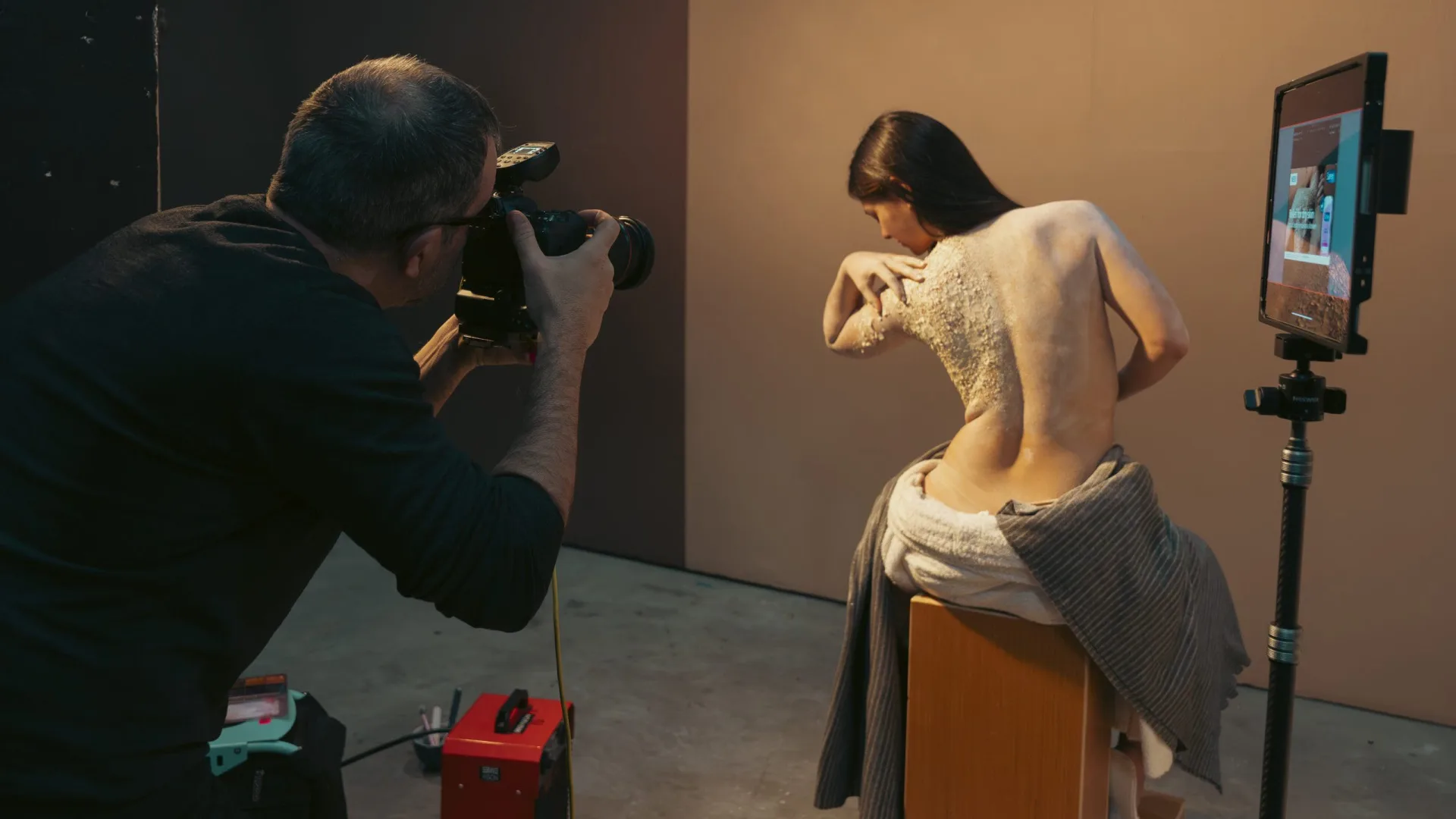 Sanex Therapy, behind the scenes: the photography set