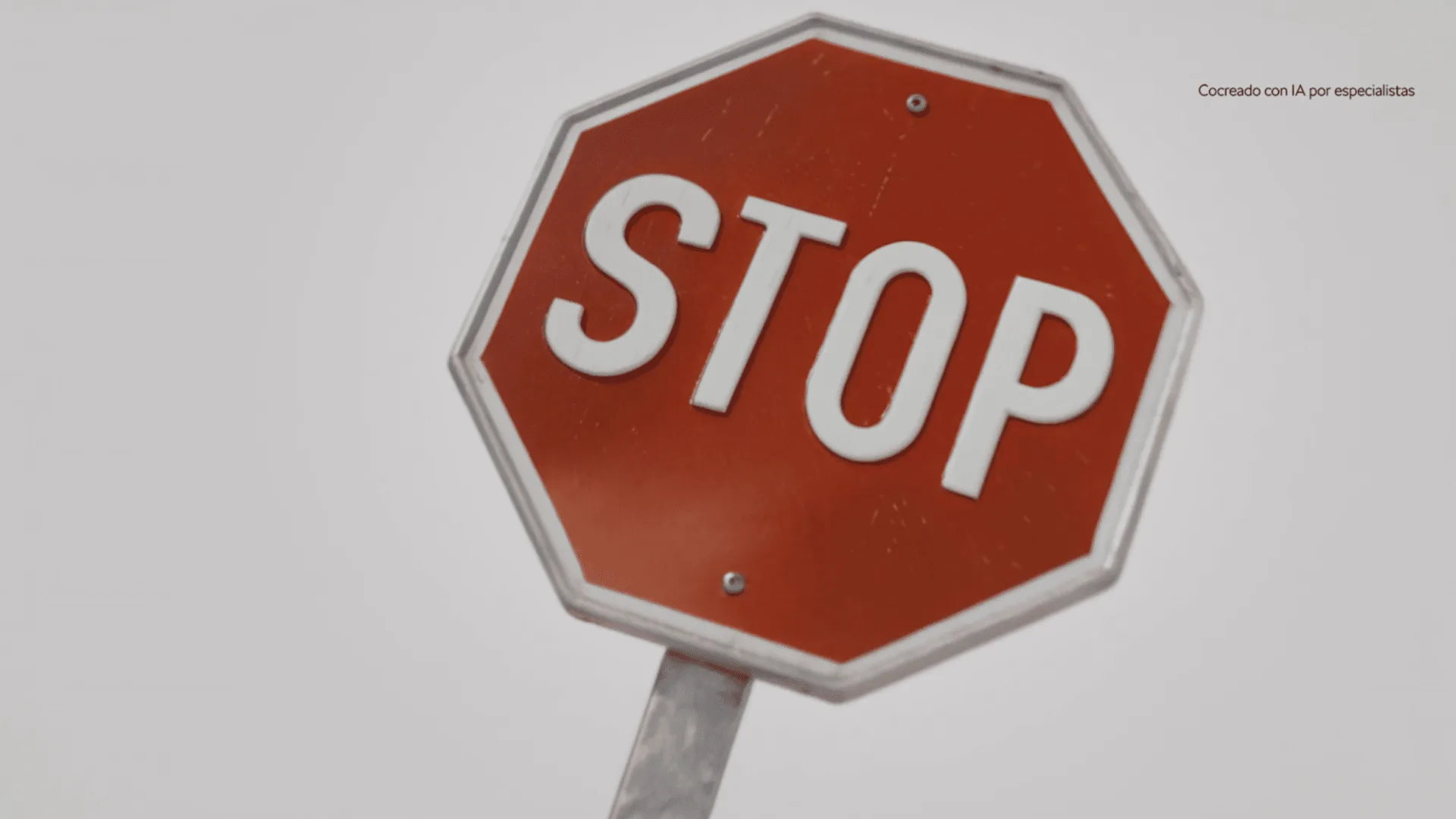 Škoda, AI-generated frame: stop sign